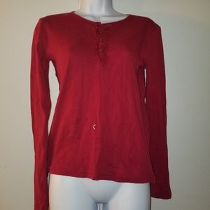 GAP Kids Red Long Sleeve Shirt